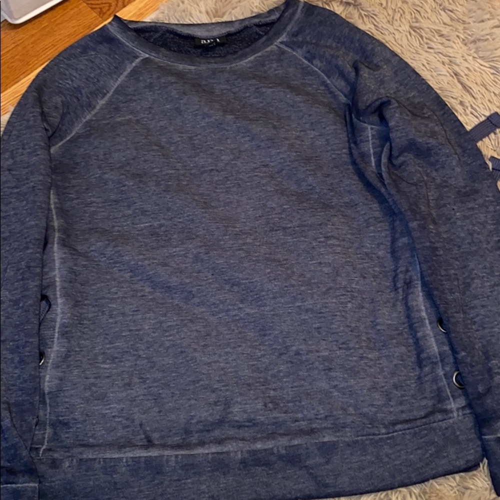 navy crew neck